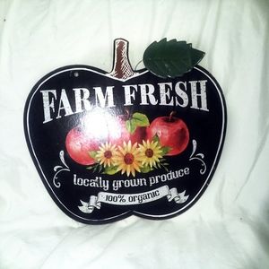 Farm Fresh wood farm sign